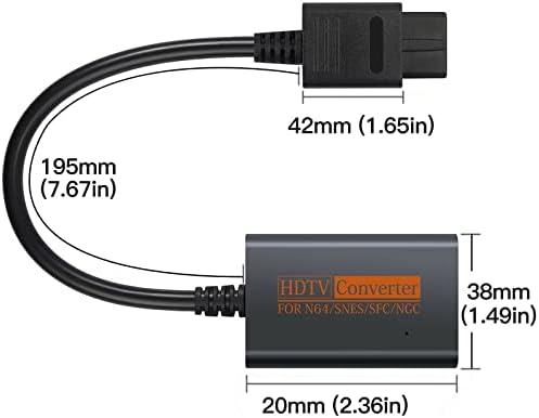 BATEMEN W Aftermarket za zamjenu N64 u HDMI adapterski pretvarač sa HD kablom za Nintendo Gamecube