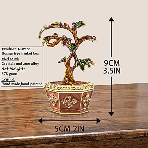 YU FENG umjetni bonsai trenketi sa drvećem šarke kristali nakit nakit nakit nakit za poklopac ture za ormarić