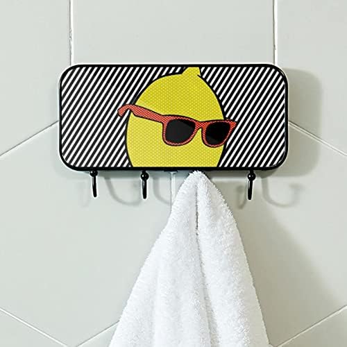Pop limun sa sunčanim naočalama Print CAPE rakija zidna nosač, ulazni kaput sa 4 kuka za kaput kaputi za ručnik torbica za ručnike haljine kupaonice u kupaonici dnevni boravak