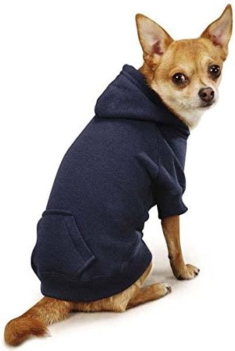 Casual Canine mornarice plavi pas duksevi pamučni mješavina kenguru džemper dukserice