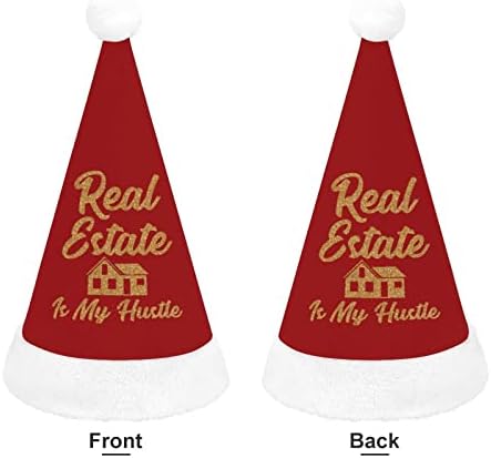 Nekretnine je moja Hustle Božić šešir personalizirane Santa šešir Funny Božić dekoracije