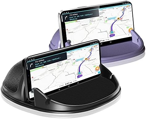 Loncaster Auto držač telefona, crna i ljubičasta auto nosača automobila Silikonska mat za automatsko stajalište