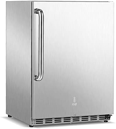 IceJungle hladnjak od nehrđajućeg čelika, 5.30 cu. Frižider FT, 175 konzerve hladnjaka sa ugrađenim dizajnom
