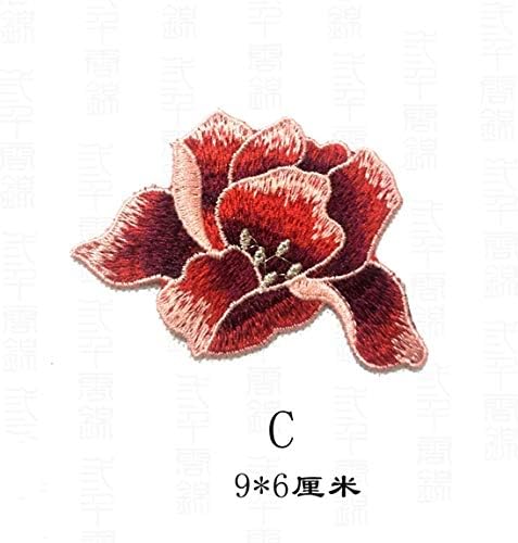 Chengyida vez za ružičani cvijet šiva / gvožđe na Patch Apply Appy Crafts Stiker za Jeans Hat Bag Odeća