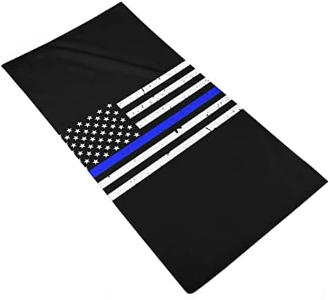 Policija Blue Line American zastava ručnici za ručnike za lice Trke za pranje karoserije Mekane krpe sa