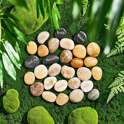 40 komada ugraviranih inspirativnih kamenja različite riječi ohrabrenje kamenja motivacijski