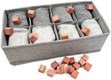 Yayunxuan 30kom Kedrovi blokovi za odlaganje odjeće prirodni aromatični kedrov blok osvježivač