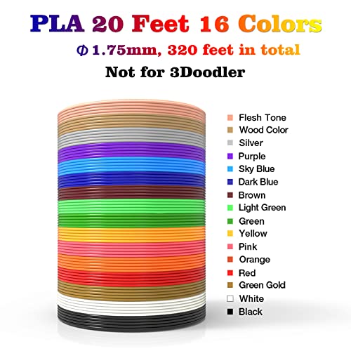 3D olovka 320 stopa, 16 boja, svaka boja 20 stopa, 250 šablona e-knjige - 3D štamparija PEN ploča