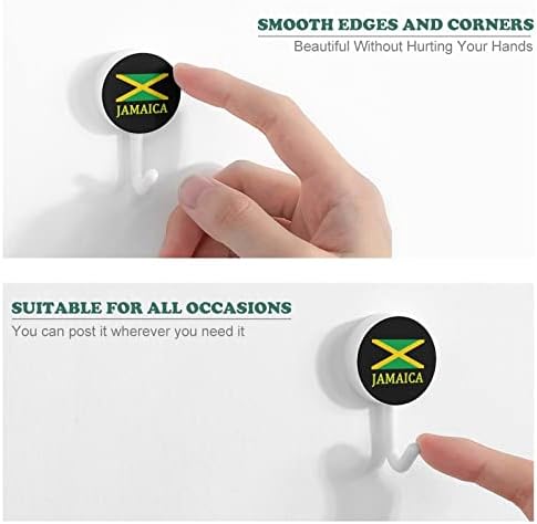Jamajkanska zastava 10 kom plastični kukir slatki zidni kuke Ključ za ključeve za kućnu kuhinsku dekor vrata