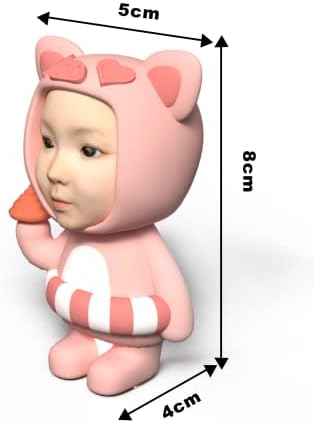 FaceleBity figurini prilagođeni pokloni za rođendan, 3,2 Ručno rađene personalizirane slike svinje glave svinje, 3D ispisane personalizirane ručno izrađene figure, 3D portretni model ručno rađeni pokloni