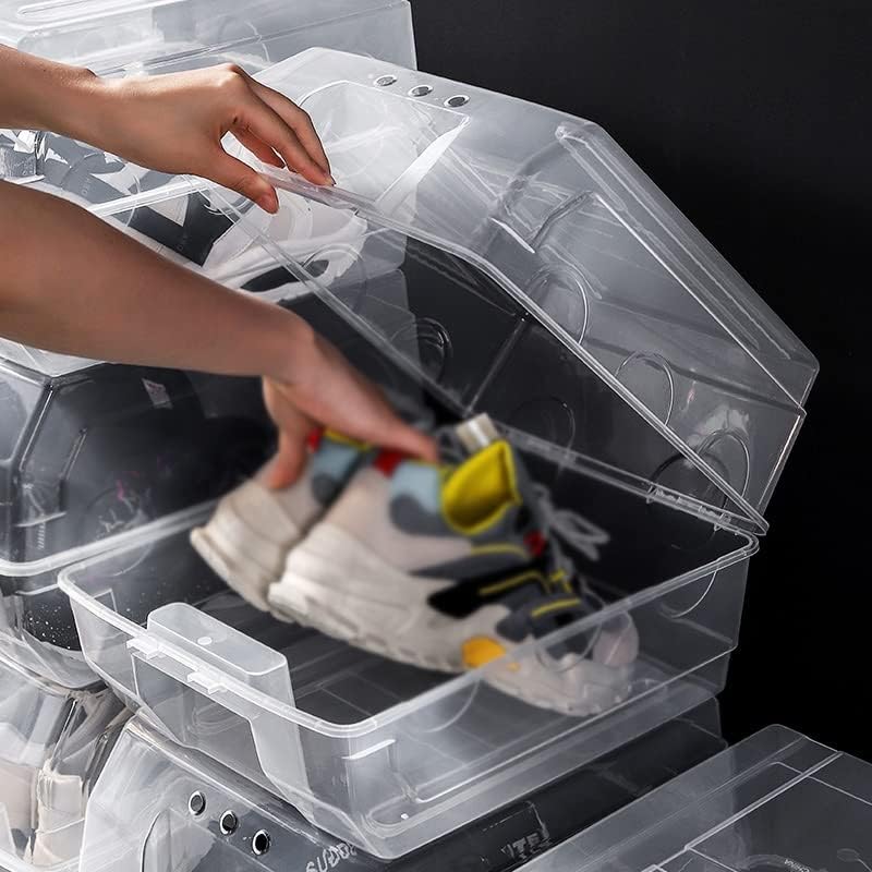 Zhyh prozirna kutija za obuću kutija za skladištenje kućišta plastična obuća kutija za spremanje cipela