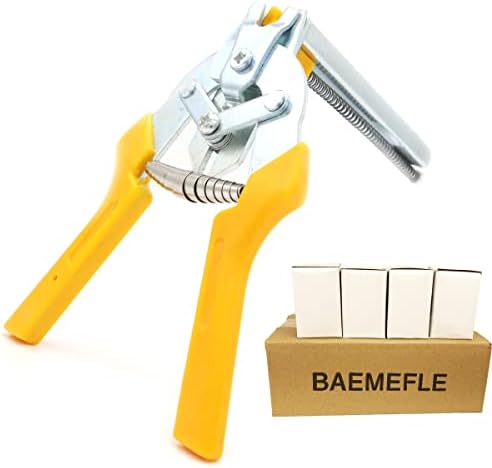 BAEMEFLE Tip M komplet kliješta za svinjske nokte sa 2400kom M kopči za pričvršćivanje ograde, instalacija presvlaka, kavezi za životinje