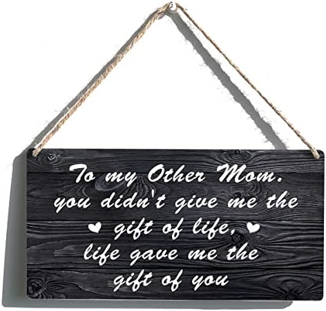 Bonus mama poklon seoska kuća mojoj drugoj mami život mi je dao poklon od drvenog visećeg znaka rustikalni