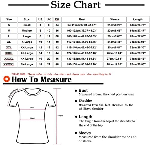 Plus vrhovi veličine za žene cvjetni print V izrez T majica Ljetna majica s kratkim rukavima Tuničke prevelike bluze na vrhu XL-5XL