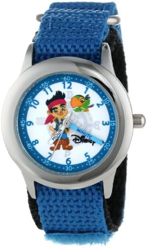 Disney Kids ' W000383 time Teacher& 34; Jake gusarski Nerđajući čelik sat sa plavim remenom