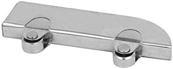 Aexit vitrina stakleni materijal rukovanje klizna vrata Valjci Clamp Wheels remenice srebrni ton Snatch