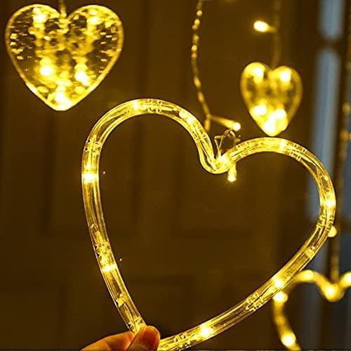Heart Shape Curtain Light LED light string Light dekoracija Led lampa Love Curtain Lamp CW5