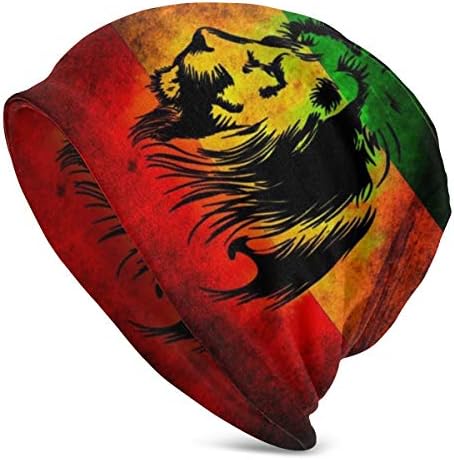 Afrička Zastava novog dizajna Lav Judeje Rasta Rastafari Jamajka pletena kapa zimska kapa topla, rastezljiva meka