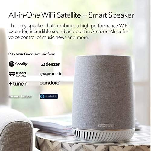 NETGEAR Orbi glas Smart Speaker & WiFi Mesh Extender sa Alexa ugrađeni, radi sa bilo kojim WiFi Router