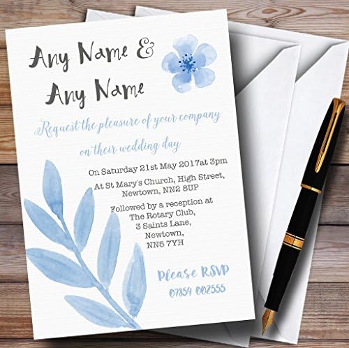 KARTICA ZOO akvalitetni suptilni prah BLUE Personalizirani pozivnice za vjenčanje