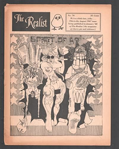 Realista 76 8/1967 - Paul Krassner Counter kultura-Underground comix
