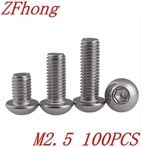 Vijak 100pcs ISO7380 m2.53 / 4/5/1/30/10/20/22/25/28/30 / 35/40 2.mm Vreći za glavu gumba za glavu gumba dugmad od nehrđajućeg čelika.