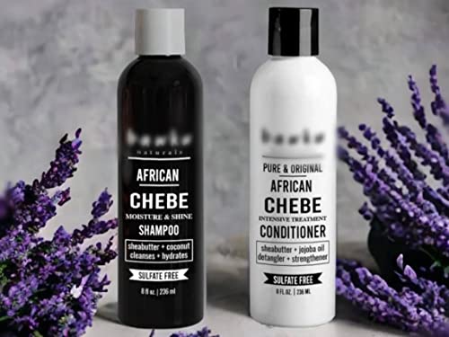 African Chebe Shampon i set ... sa afričkim shea maslacem, kokosovim uljem i uljem Jojoba za jače, zdravije kose