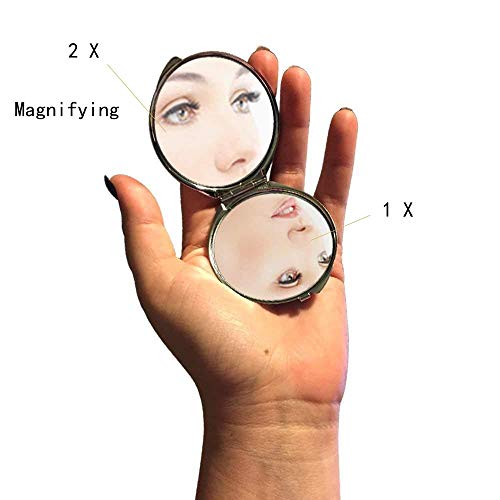 Ogledalo, ogledalo za šminkanje, ljubavno mačje ogledalo za muškarce / žene,1 X 2x uvećanje