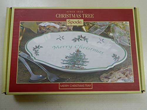 Spodne božićno stablo ovalni tanjir