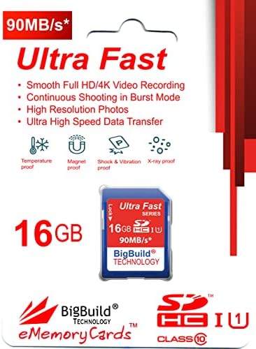 BigBuild tehnologija 16GB Ultra brza 90MB / s memorijska kartica za Canon PowerShot SX430 je kamera, Klasa 10 SD SDHC