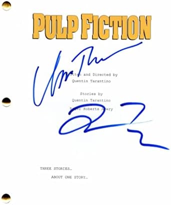 Quentin Tarantino & Uma Thurman potpisali su autogramirani fiction Full Filling Script - Umring: Samuel l Jackson, Uma Thurman & Bruce Willis - Akumulatni psi, Jackie Brown, Ubit Bill Volume 1, Dokaz za ubojstvo, ubojstvo, dovode na Billu 2, dovode za ubijanje, ubojstvo, prodor za smrt, inglourious