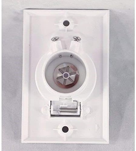 Zamjena dizajnirana da odgovara centralnim vakuumskim bijelim ulaznim ventilima za centralni usisavač grede, Bijela okrugla vrata 2 pakovanja