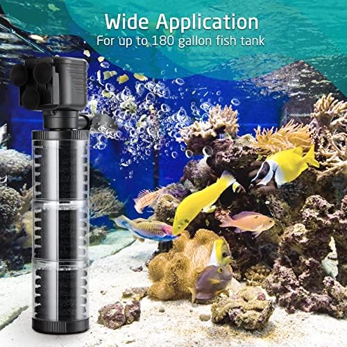 Sainsmart XpertMatic nadograđeni akvarijski Filter od 35W 3 stepena 528 GPH za akvarijum do 180 galona,