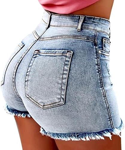 Ženske traper kratke hlače Stretjeli su kratke traper kratke hlače od traperice Summer Casual Bearit Place Hratke