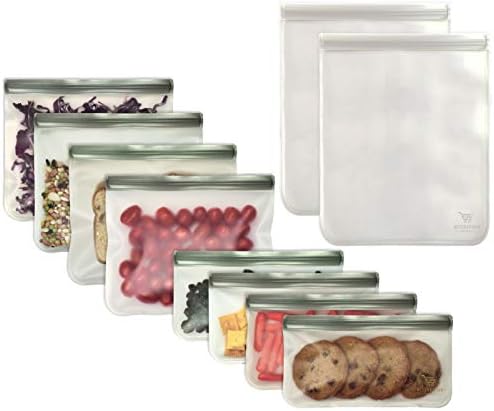 Kese za skladištenje hrane za višekratnu upotrebu , Set od 10 komada, boljih kuhinjskih proizvoda, sa dvostrukim