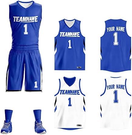 Prilagođeni reverzibilni košarkaški dres personalizirani Štampani Broj imena prazna timska Sportska uniforma