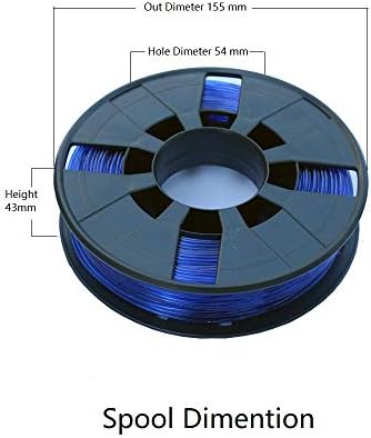 Lee Fung FETG 3D filament pisača, 4 bojex0,55klbs dimenzionalna tačnost +/- 0,05 mm sa kalemom, 1,75 mm,