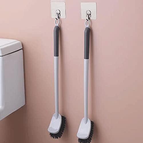 Lakikamts toaletna četka i držač i držač, čvrsta čišćenje toaletna četkica za čišćenje četkica za kupatilo, čist toalet ugao (20,4 u x 2in) bijeli