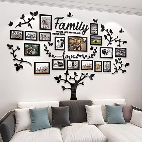 DIY zidni dekor dnevna soba porodično stablo zidna naljepnica za dekor 3d okviri za slike kolaž zidni