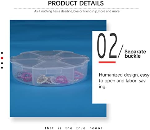 Aboofan naušnica nakit kutija plastična kutija za pohranu Organizator 6 mreža prazna kutija za nakit perle naušnice