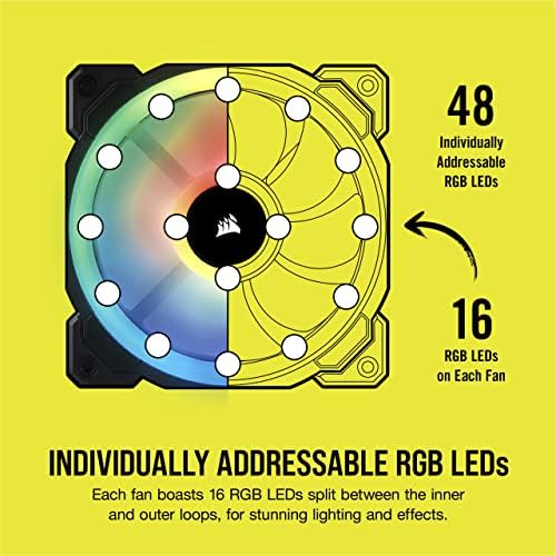 Corsair ll serija LL120 RGB 120mm dual Light Loop RGB LED PWM Fan 3 Fan paket sa rasvjetom Node