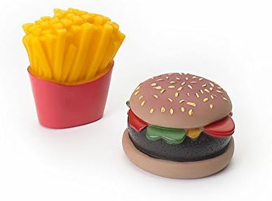 Etički proizvodi za kućne ljubimce DSO5741 2-pack vinil burger i pomfrit igračka za pse