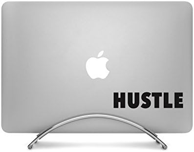 Hustle tipografija - 5 široki crni naljepnica - za MacBook, automobil, laptop ili bilo šta drugo!