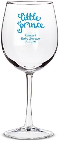 Personalizirana čaša za vino od 12oz u boji-Mali princ-plava-144 pakovanja
