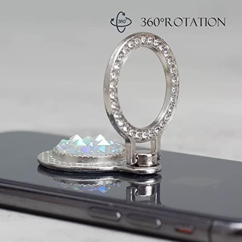 [2 pakovanja] Gemstones Glitter Bling Bling Držač prstena za telefon, Sparkle phone ring Grip umjetni dijamantski