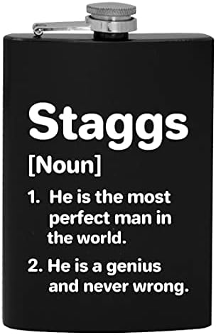 Staggs definicija najsavršeniji čovjek - 8oz Hip tikvica za piće alkohola