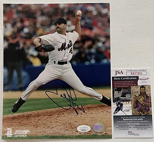 John Franco potpisao je autogramirani sjajni 8x10 Photo New York Mets - JSA Ovjerena