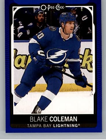 2021-22 O-pee-chee plava granica 136 Blake Coleman Tampa Bay Lightning NHL hokejaški trgovačko karta
