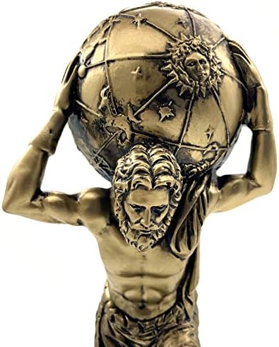 Funsxbug 11,5 inčni Atlas Holding World Grčki kip skulptura Kolekcionarska figurica Dekor Dnevni boravak Decroom