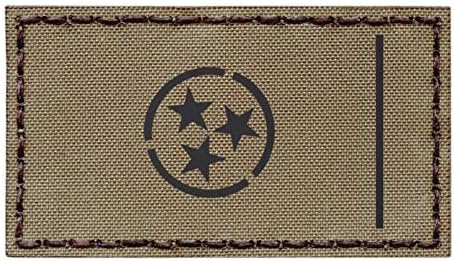 IR Tan Tennessee State Flag 2x3.5 Coyote Brown Infracrveni infracrveni IFF taktički zakrpa za morale